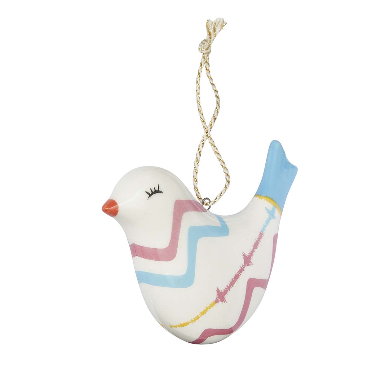 Kit Kemp Rik Rak Puffed Bird Ornament image number null